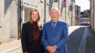Suzanne Nance, Executive Director of Wexford Festival Opera and Applegreen Executive Chairman, Bob Etchingham. Photo: Patrick Browne