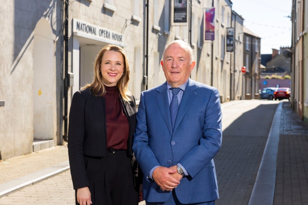 Suzanne Nance, Executive Director of Wexford Festival Opera and Applegreen Executive Chairman, Bob Etchingham. Photo: Patrick Browne