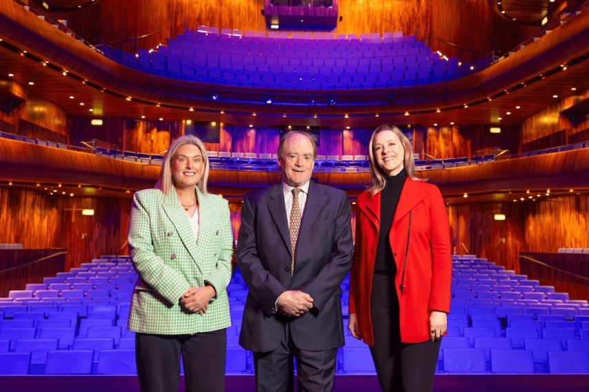 Judy Ryan, Associate Director and Mark Hewlett, Chief Executive of Castleacre Insurance Group and Suzanne Nance, Executive Director of Wexford Festival Opera. Photo: Patrick Browne