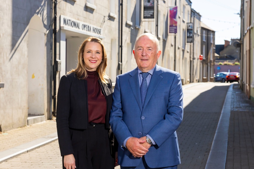 Suzanne Nance, Executive Director of Wexford Festival Opera and Applegreen Executive Chairman, Bob Etchingham. Photo: Patrick Browne