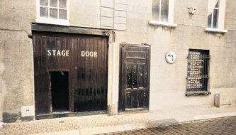 (c) 'Stage Door, Theatre Royal, Wexford 2001' image adapted by Roberto Recchia from an original photograph by Pádraig Grant