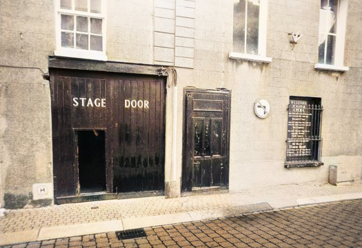 (c) 'Stage Door, Theatre Royal, Wexford 2001' image adapted by Roberto Recchia from an original photograph by Pádraig Grant