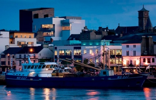 Boats in the habour at dusk